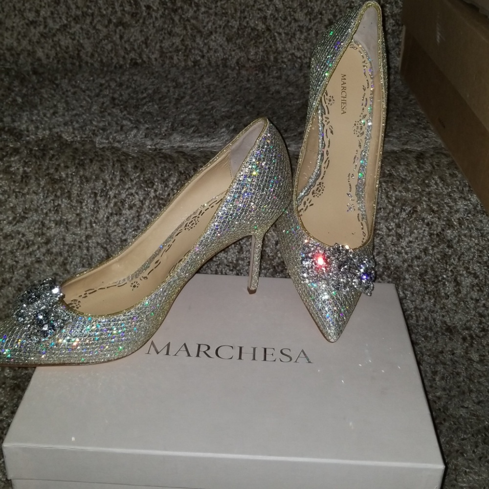 Authentic Marchesa Luxury Shoes, Wedding Heels